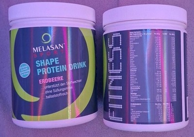 Melasan Shape Protein Eiweiß Drink Erdbeere Pulver 2×540 G Mhd 11.2023