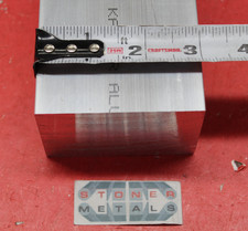 3" X 3-1/2" ALUMINUM 6061 FLAT BAR 3-1/8" LONG SOLID T651 Extruded Stock Cut New