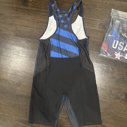 Nike USA Weightlifting Wrestling Singlet National Team Gym Stars - XL - Nuovo - Foto 5 di 6