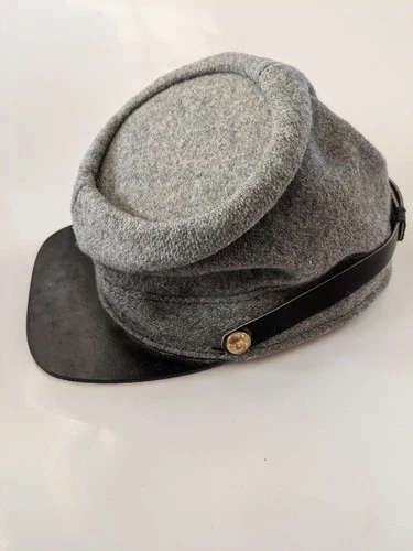 Vintage American Civil War Style Hat Union Forager Confederate Kepi Hat