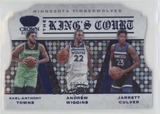 2019 Crown Royale The King's Court Blue 47/75 Andrew Wiggins Jarrett Culver n0c