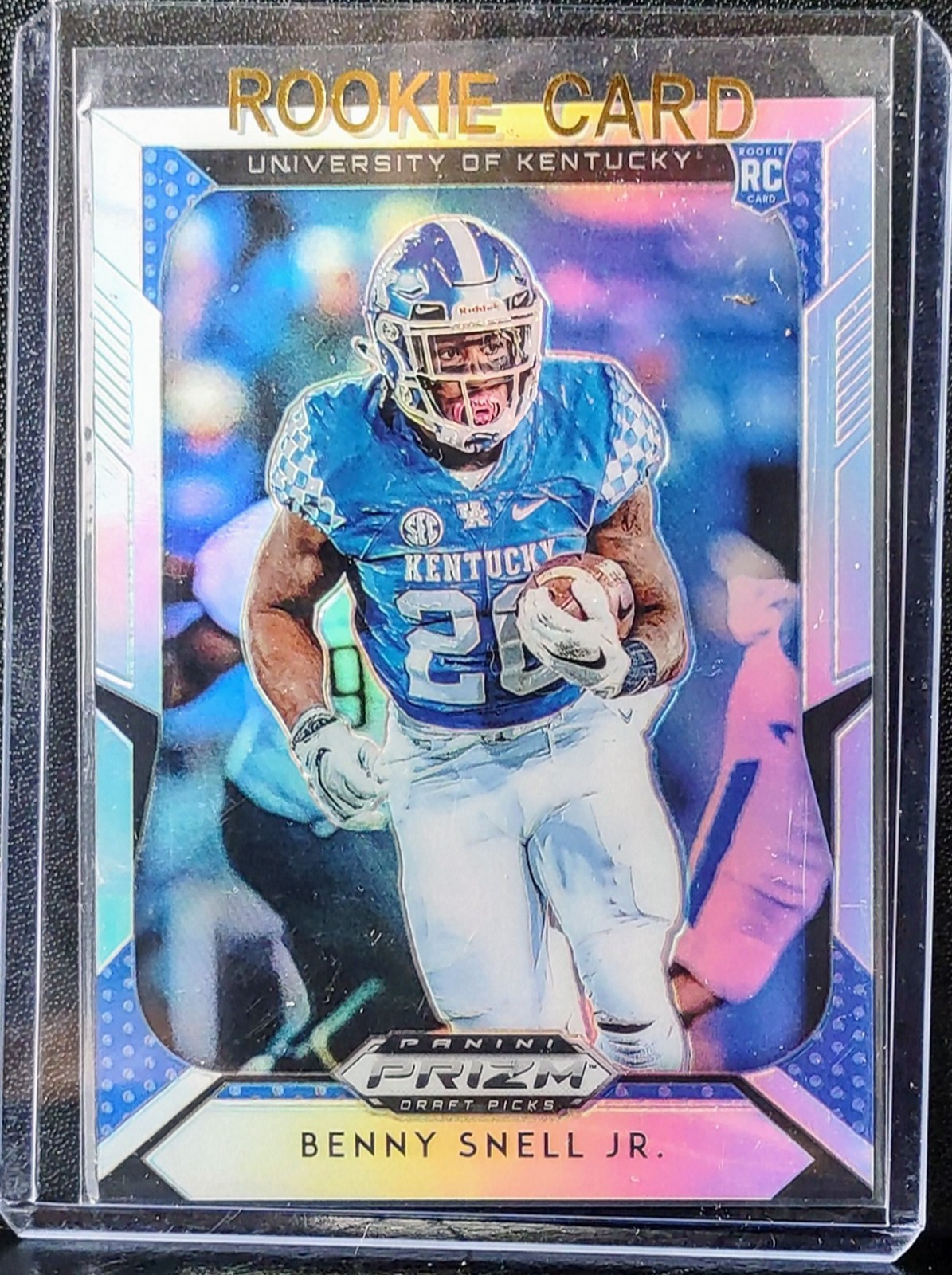 2019 Panini Prizm Benny Snell Jr. RC Silver Prizm #121 Kentucky Pittsburgh (jc)