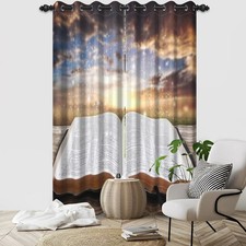 Holy Bible Blackout Curtains Resurrection of Jesus Window Curtains Jesus Chri...