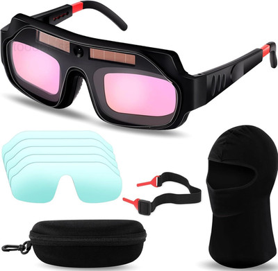 1 Set Welding Glasses Solar Welding Goggles Auto Darkening Welder Glasses Mask