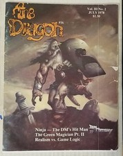 TSR Dungeons Dragons D D - The Dragon Magazine - 16 Vol III No 2 July 1978