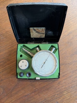Vintage Hasler Bern Hand Speed Indicator Switzerland  2 Rubber Tips Wheel Case