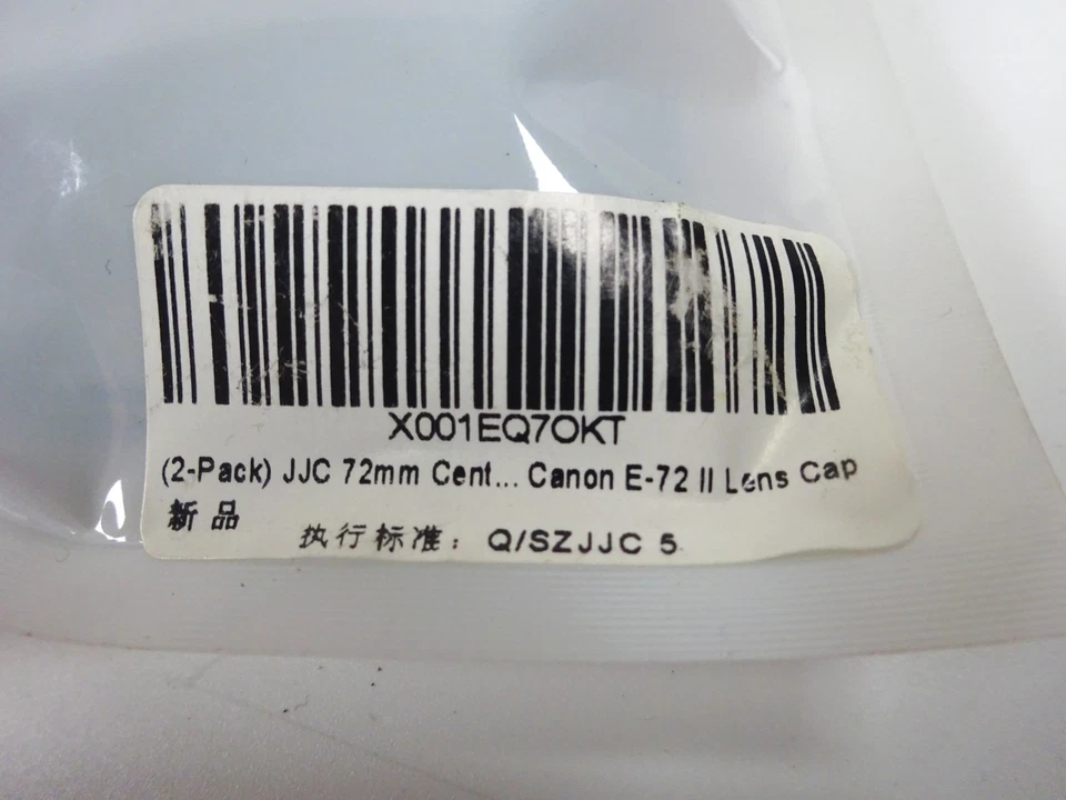 JJC Canon EOS E-72II Front Lens Snap-On Cap Cover Dust Protector 72mm (Set of 2) - Image 4 of 4