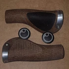 Ergon GP1-L BioKork Large Lock-On Bicycle Grips Black/Tan NO PACKAGE
