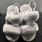UGG Fluff Yeah Women’s Gray Faux Fur Slide Slippers US 7 EU 38 MPN 1107953 — photo 1
