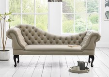 Sofa Chaise Longue Sofa Handmade Accent Teal Soft Velvet Fabric NEW