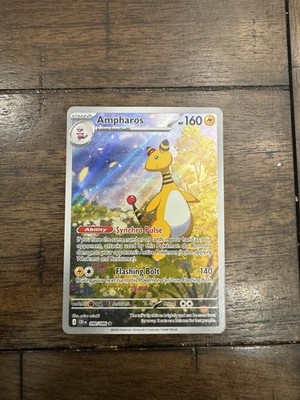 Pokémon TCG Ampharos 090/086 Illustration Rare Full Art Scarlet & Violet NM