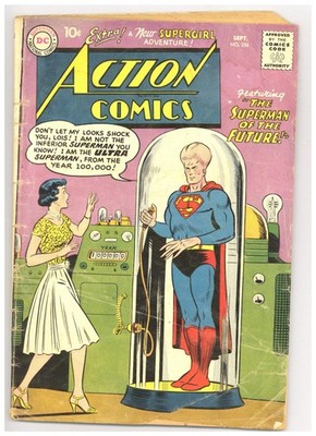 Action Comics 256 (G) Superman, Supergirl! Curt Swan 1959 DC Comics h509