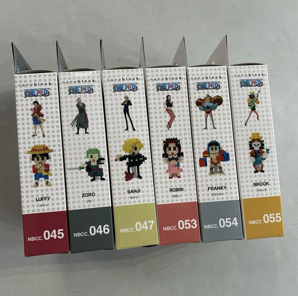 One Piece Nanoblock Brook Franky Robin Sanji Zero Luffy New & Sealed - Image 4 of 4