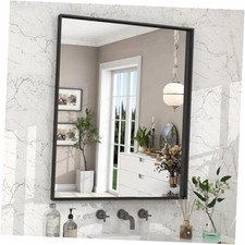 36"x 24" Bathroom Mirrors for Over Sink, Wall Vanity Mirror, 36"L x 24"W Black