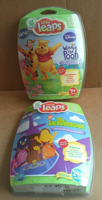 Two NEW Sealed LeapFrog Little Leaps Interactive Learning Discs Games