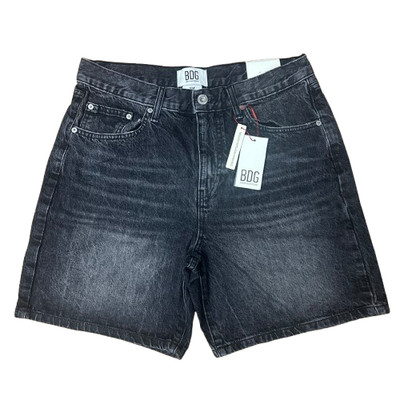 BDG-Jeans Shorts Barmuda Damen Harden Schwarz Gr. W32 UK 12 Relax Boyfriend UO.