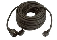 WeingäRtner Gummi-VerläNgerung 230 V, Schwarz, 10M