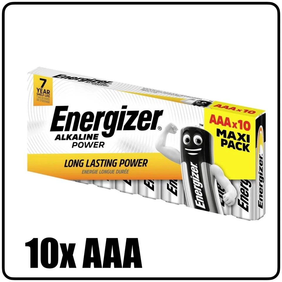 10x Energizer Alkaline Power AAA Micro Batterien (10 Stück)