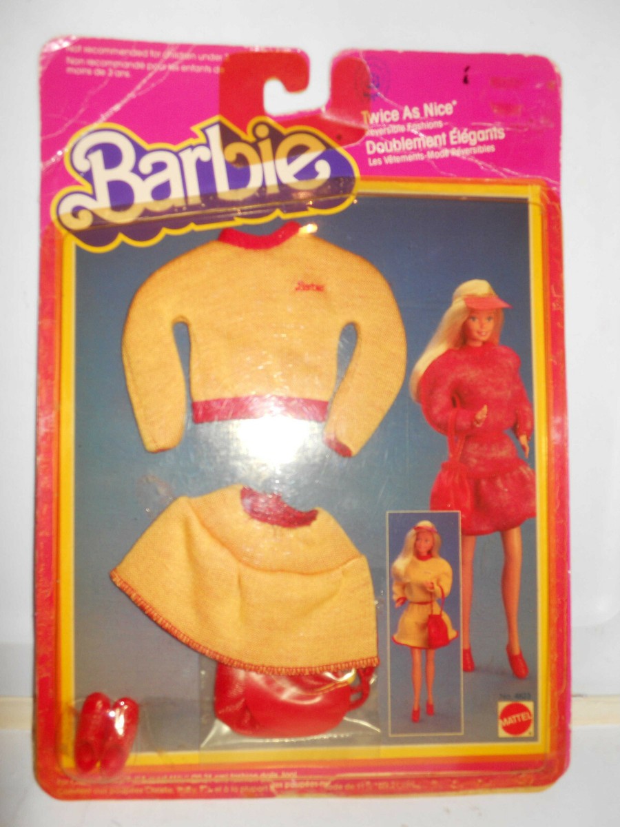 Barbie TWICE AS NICE Reversible Fashions 4823 MOC 1983 | eBay