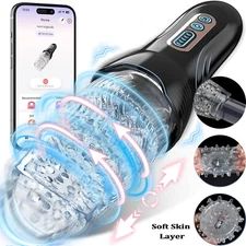 Automatic Rotating Thrusting HandsFree Cup Stroker Male Masturbaters Men Sex Toy