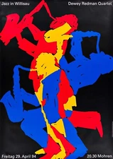 Jazz Festival Willisau April 1994  Poster Print Retro Reprint -  BEAUTIFUL!