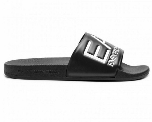 Men's EMPORIO ARMANI XCP001 visibilità Pantofole EA7 SLIDER NERO | eBay