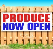 PRODUCE NOW OPEN Advertising Vinyl Banner Flag Sign Many Sizes