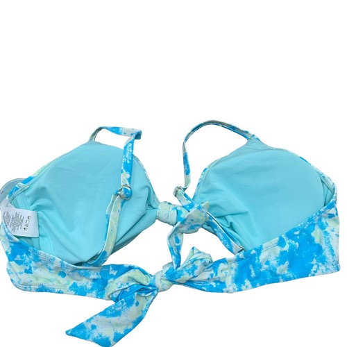 NEW Island Soul Curve Swimsuit Turquoise Tie-Dye Two Piece Bikini Womens Size 2X - Picture 7 of 9