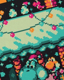 Happy 16Bit Holidays Sweater Kinder T-Shirt ugly xmas sweater weihnachtspullover