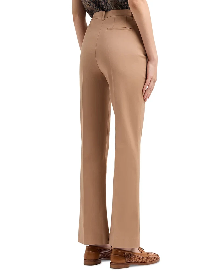 NEW Emporio Armani Stretch Flare Leg Pants CAMEL SIZE 4 US- 40 IT/100%AUTHENTIC - Image 3 of 4