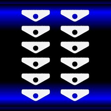 Valve Cover Spreaders For Big Block Mopar 361 383 440 Chrome Set Of 12