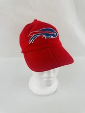 Buffalo Bills Vintage Red Baseball Cap Ultra Tec Adjustable Hat NFL Football