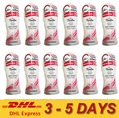 12 x 12 Plus Roll On SNAIL BRIGHT Less Shave Deodorant Smooth Skincare 25ml.