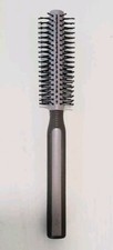 Vintage Goody Blow Styling Round Hair Brush Flat End Bristles - Dark Gray
