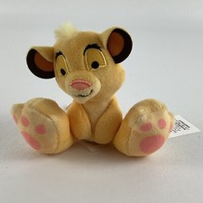 Disney Store Tiny Big Feet The Lion King Simba Cub 4" Plush Stuffed Animal Toy