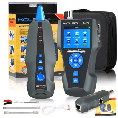 NF-8601S TDR Network LCD Cable Tester For RJ45/RJ11/BNC/Metal Cable/PING/POE DHL - Bild 1 von 4