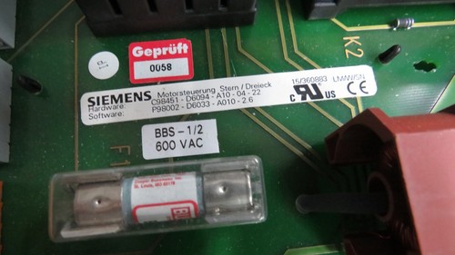 Siemens Motorsteuerung Stern Dreieck BBS-1/2 600 VAC C98451-D6094-A10 #V140# - Bild 6 von 13