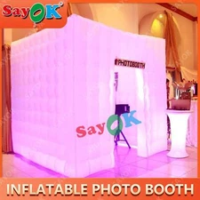 8.2FT Portable Inflatable Photo Booth Enclosure for Wedding Party Events 1 Door