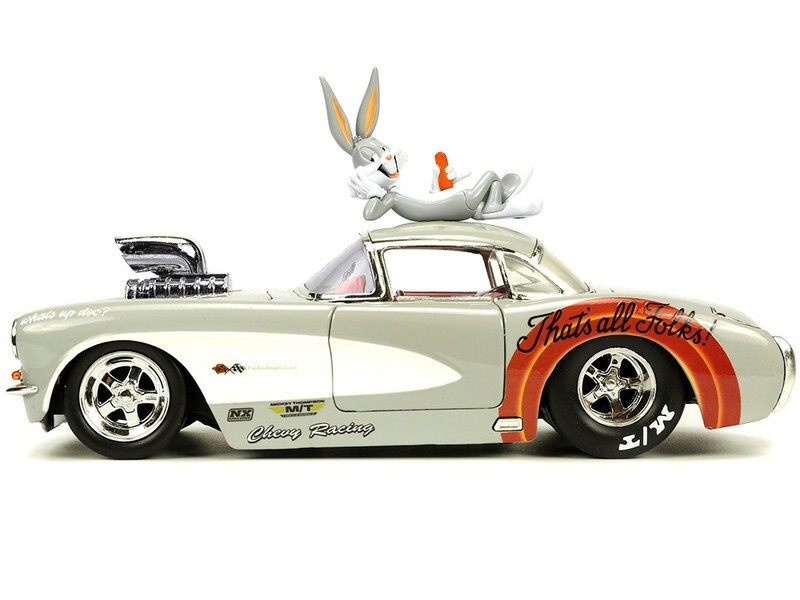 32390) 1/24 Jada Looney Tunes 1957 Chevrolet Corvette &Bugs