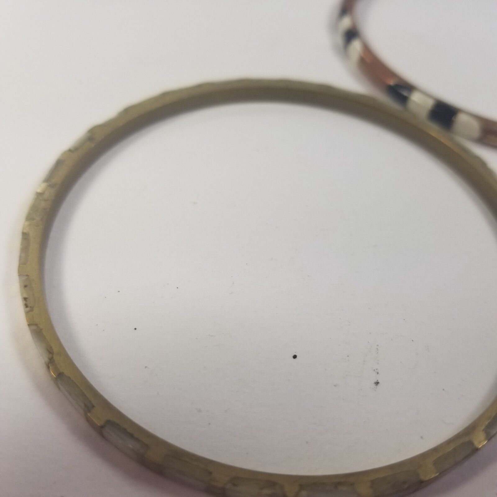 Vintage Bronze & Gold Tone Enamel Bracelets Lot o… - image 6