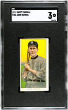 1909-1911 T206 White Borders John Hummel Brooklyn Superbas - SGC 3 VG Awesome