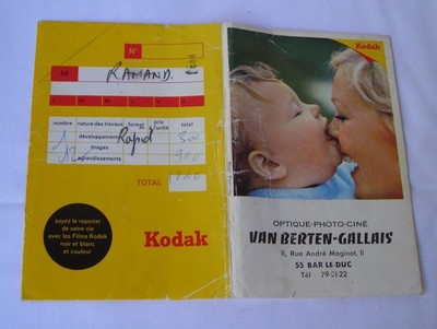 Photo Development Pouch VAN BERTEN GALLAIS Bar the Duke KODAK Baby Mom Nose