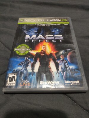 Mass Effect Platinum Hits (Microsoft Xbox 360, 2009) Complete CIB *TESTED* Works