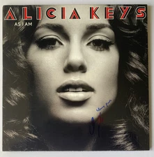 ALICIA KEYS SIGNED AS I AM VINYL LP JSA COA #SS56080 AUTO RARE