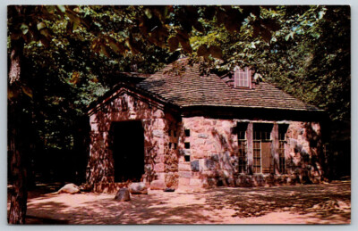 Postcard Pokagon State Park Dining Hall Boys Camp Angola, IN B11