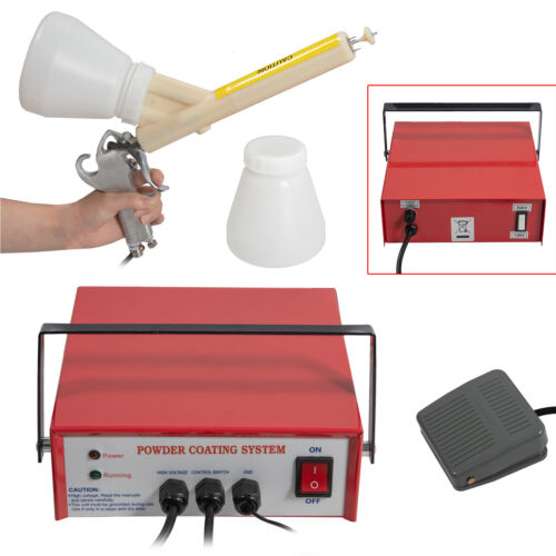 Professional Powder Coating System Paint Gun Coat Portable PC03-2 (Red) - Afbeelding 1 van 12