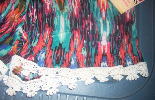 NWT IMPERIAL STAR Multicolor Rayon Pull on Shorts - SIZE L (14/16) - Picture 3 of 3