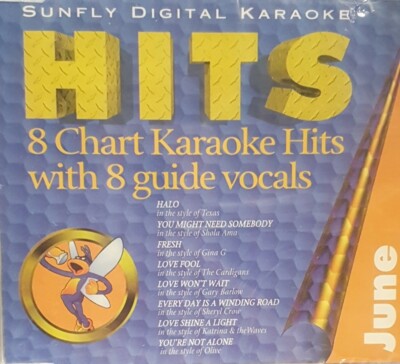 Sunfly Supahits - 8 Chart Karaoke Hits mit 8 Guide Vocals Juni '97 (SFH004) CD+G