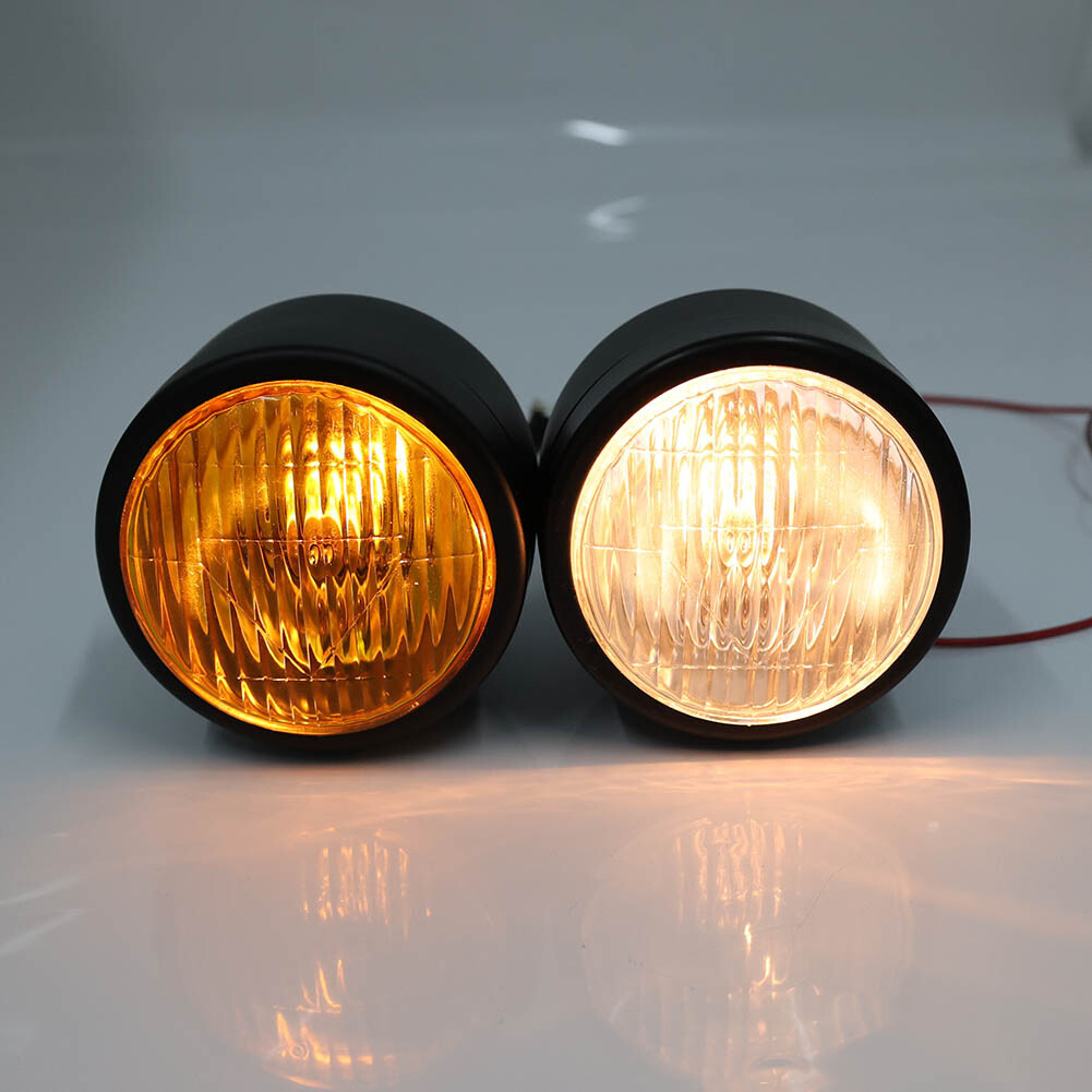 Universal Motorcycle Twin Headlight Double Dual Lamp Dirt