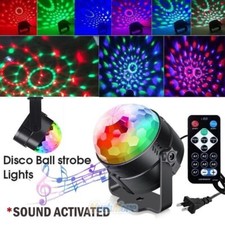 LED Disco Ball Light Party Magic Stage Light DJ Strobe Ball with Remote Control
